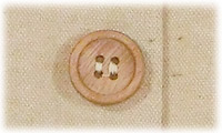 パジャマの木製ボタン